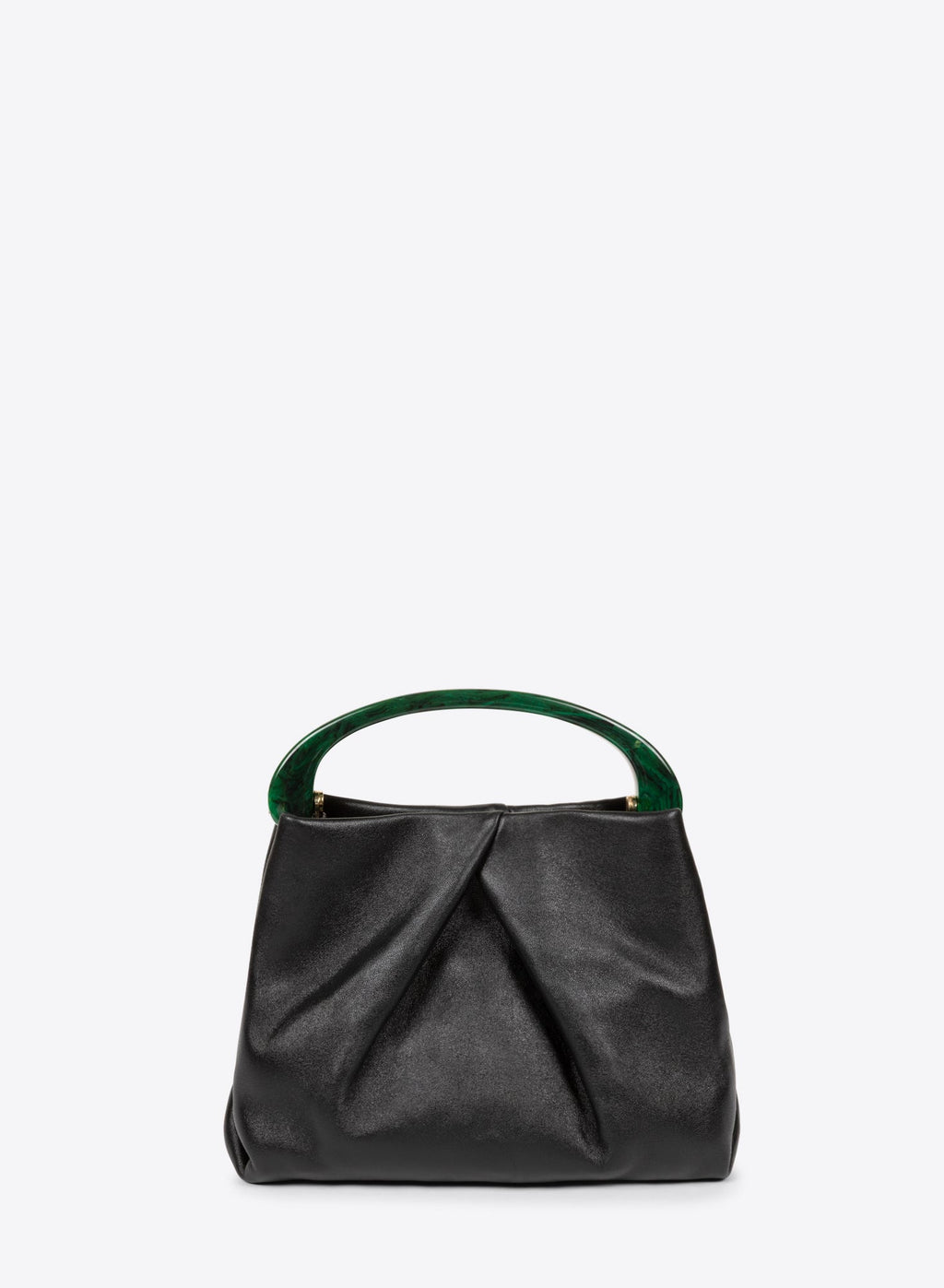 Small Pleated Leather Bag