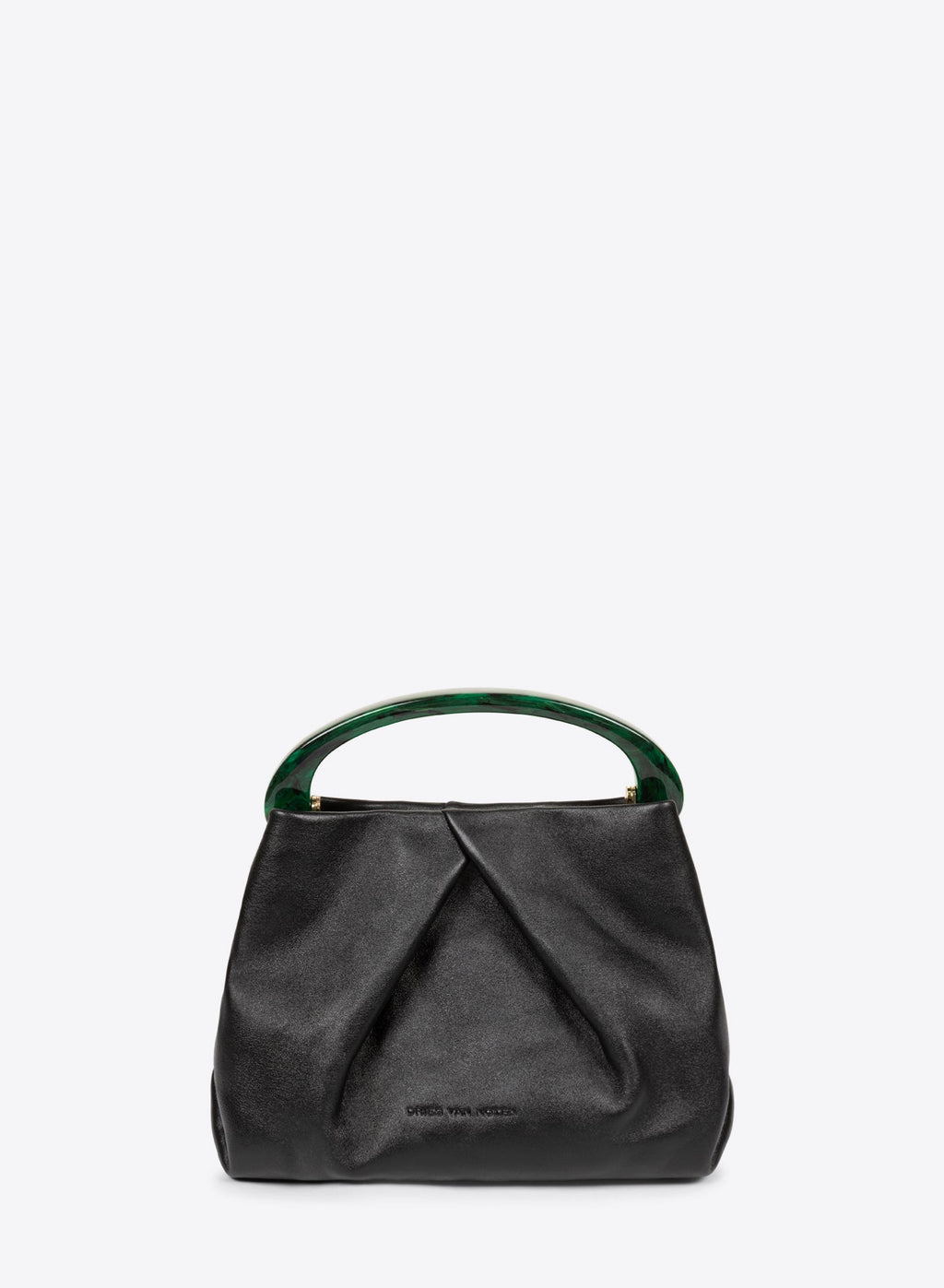 Small Pleated Leather Bag