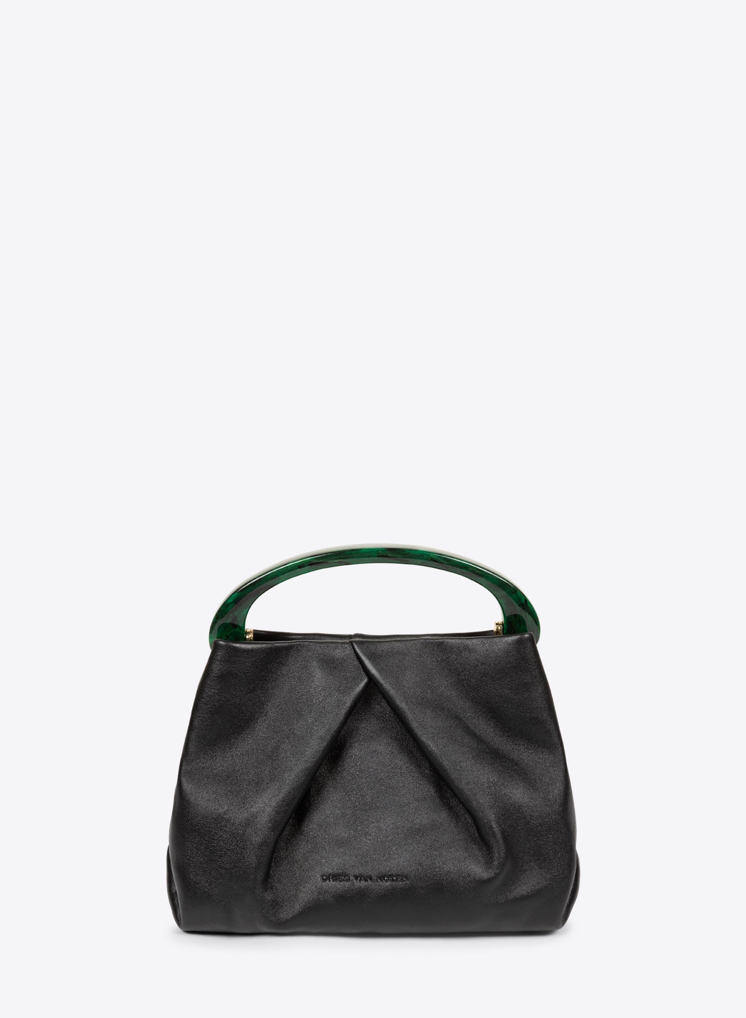 Small Pleated Leather Bag