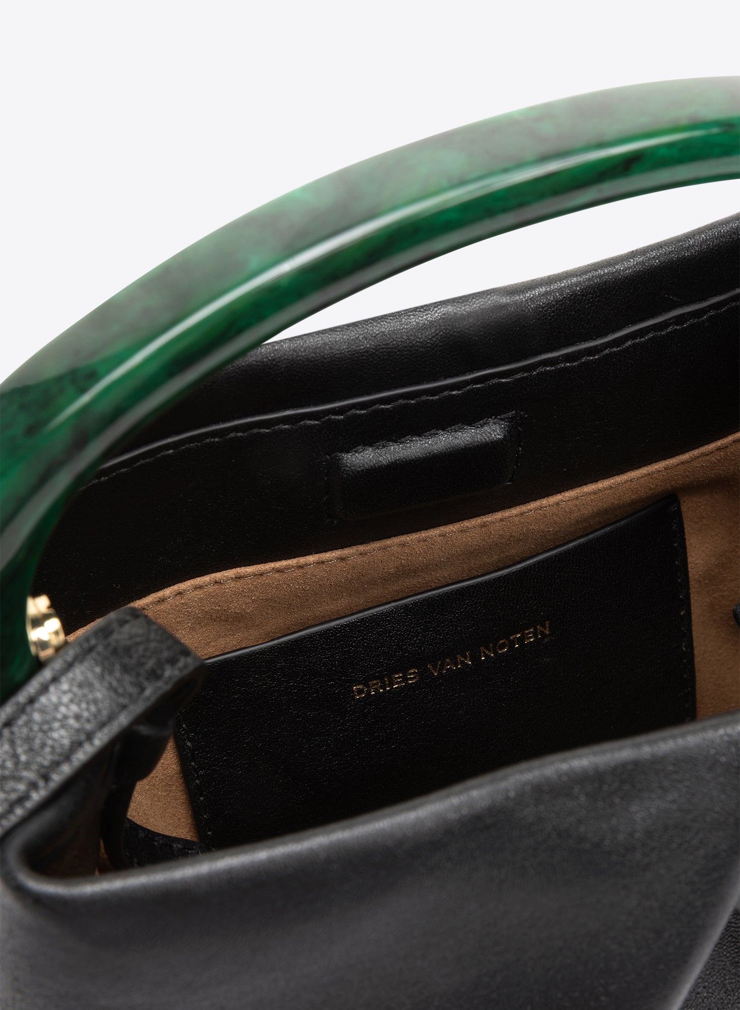 Small Pleated Leather Bag