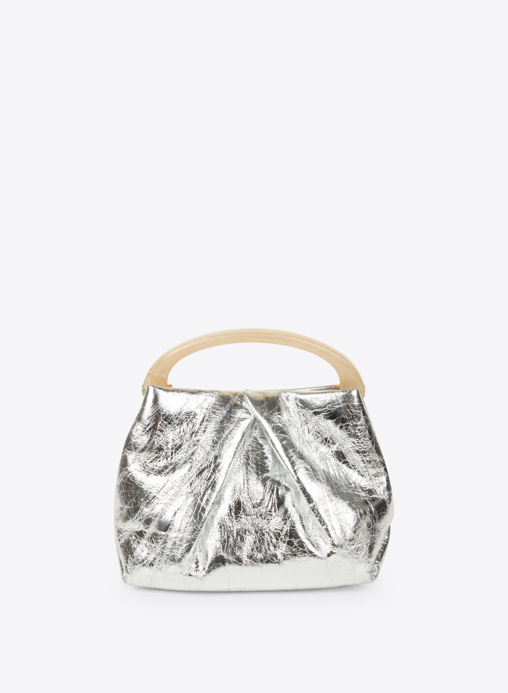 Small Pleated Leather Bag