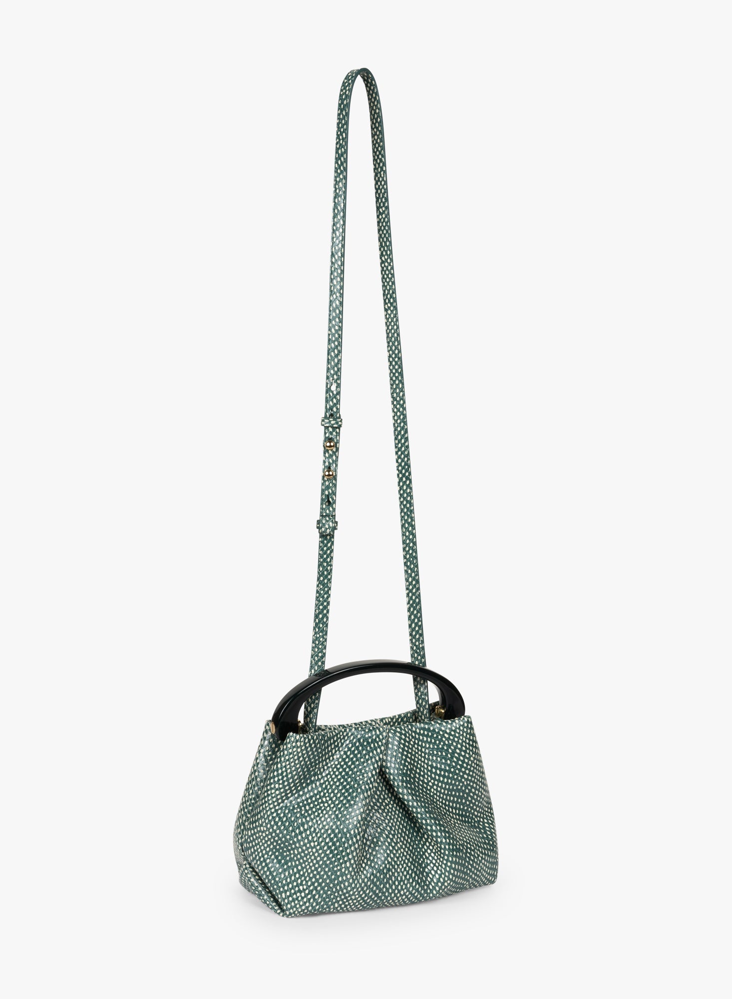 Small Pleated Leather Bag