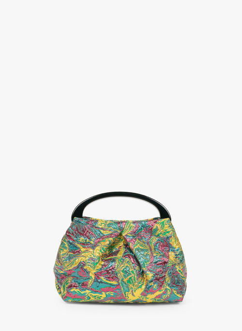 Small Pleated Jacquard Bag