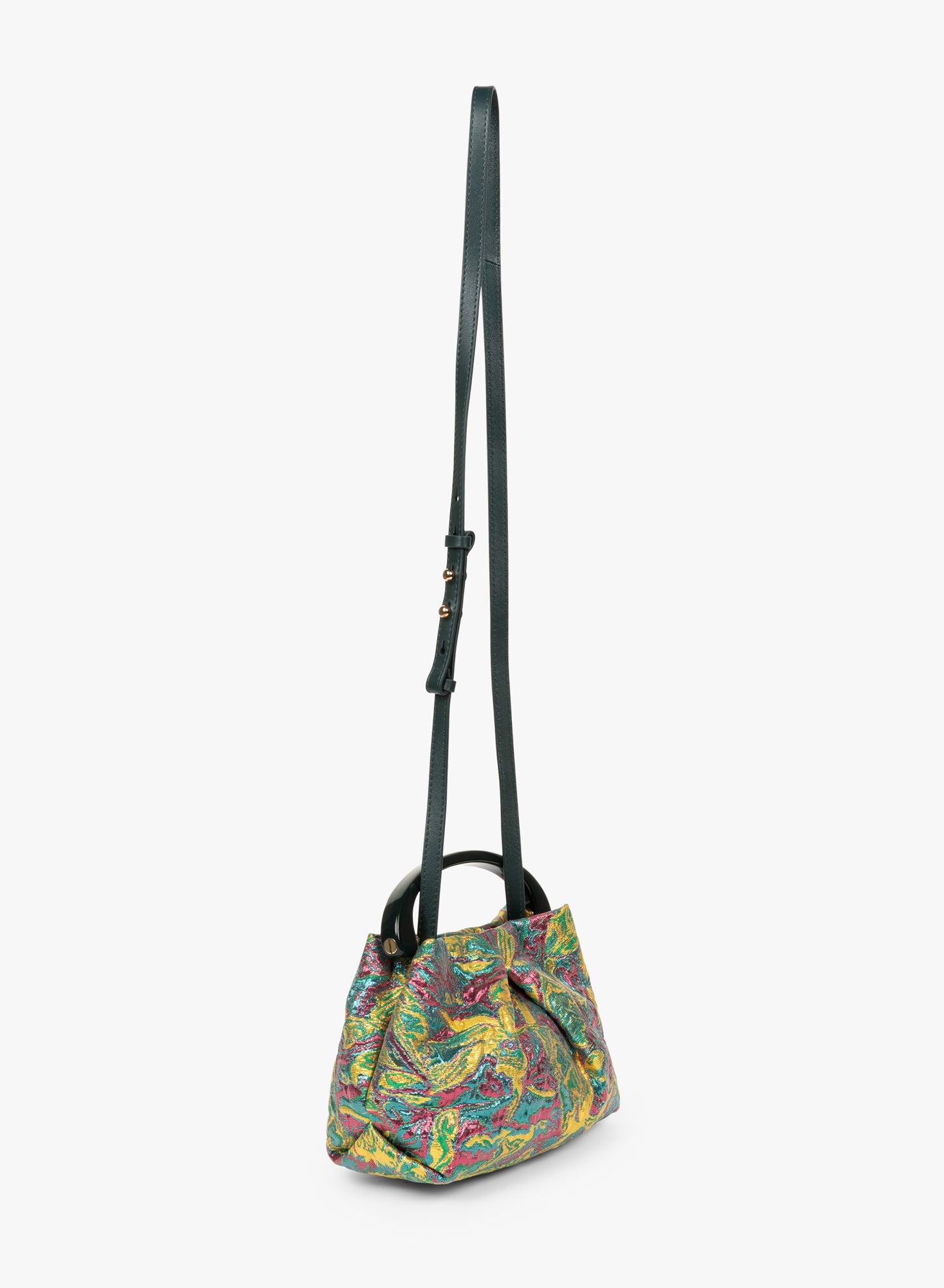 Small Pleated Jacquard Bag