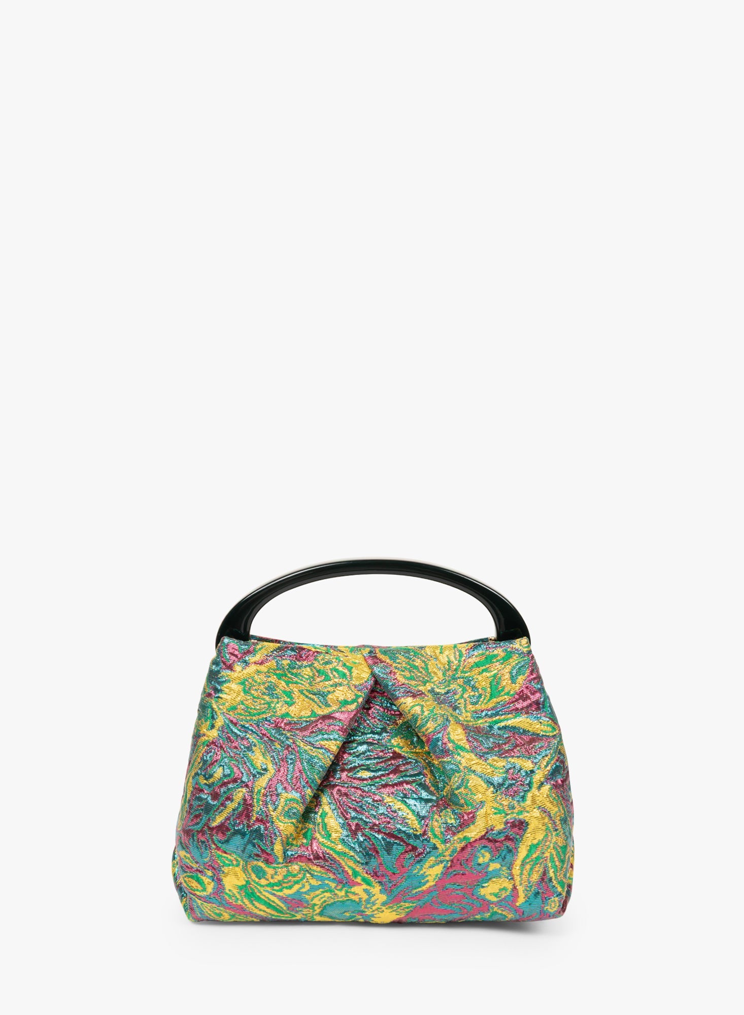 Small Pleated Jacquard Bag