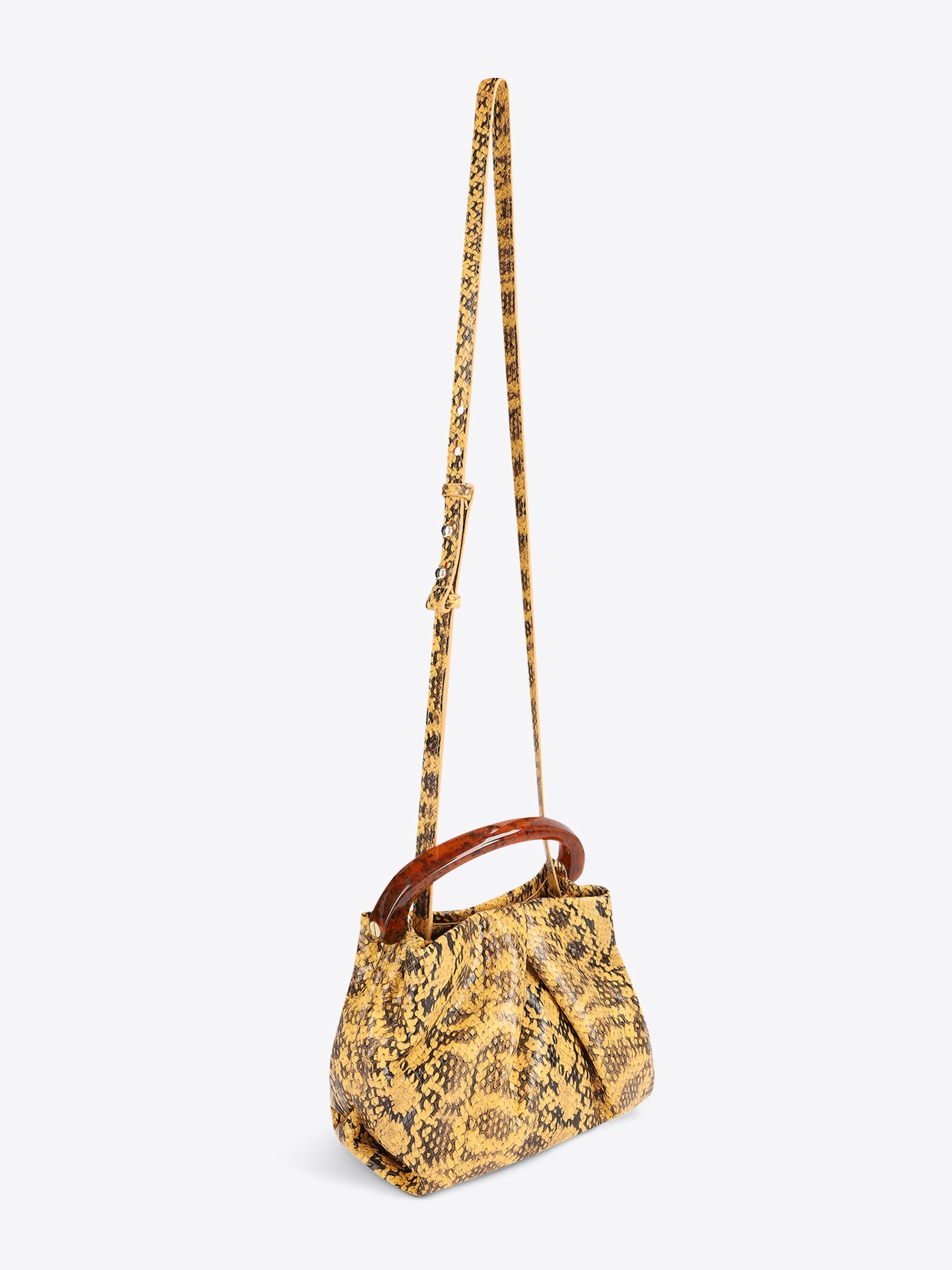 Small Pleated Leather Bag